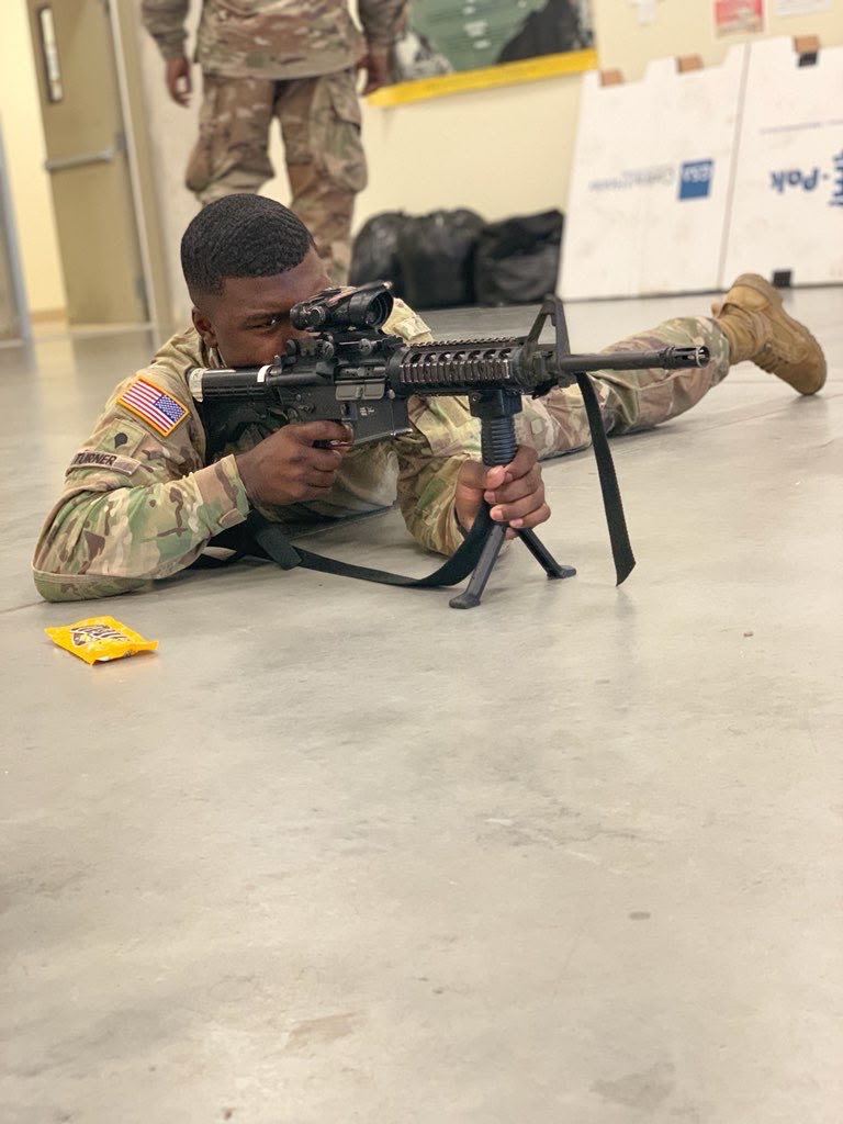 Jadarius Turner during military training and service